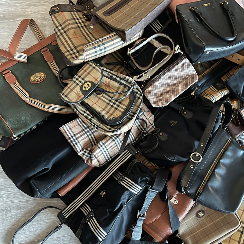 55x Burberry Vintage Bag Bulk